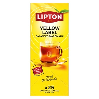 Lipton Chá Preto Yellow Label 25 Saq